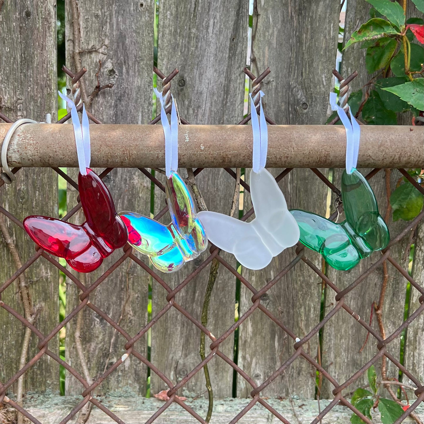 Crystal Butterfly Hanging Ornament Holiday Decor